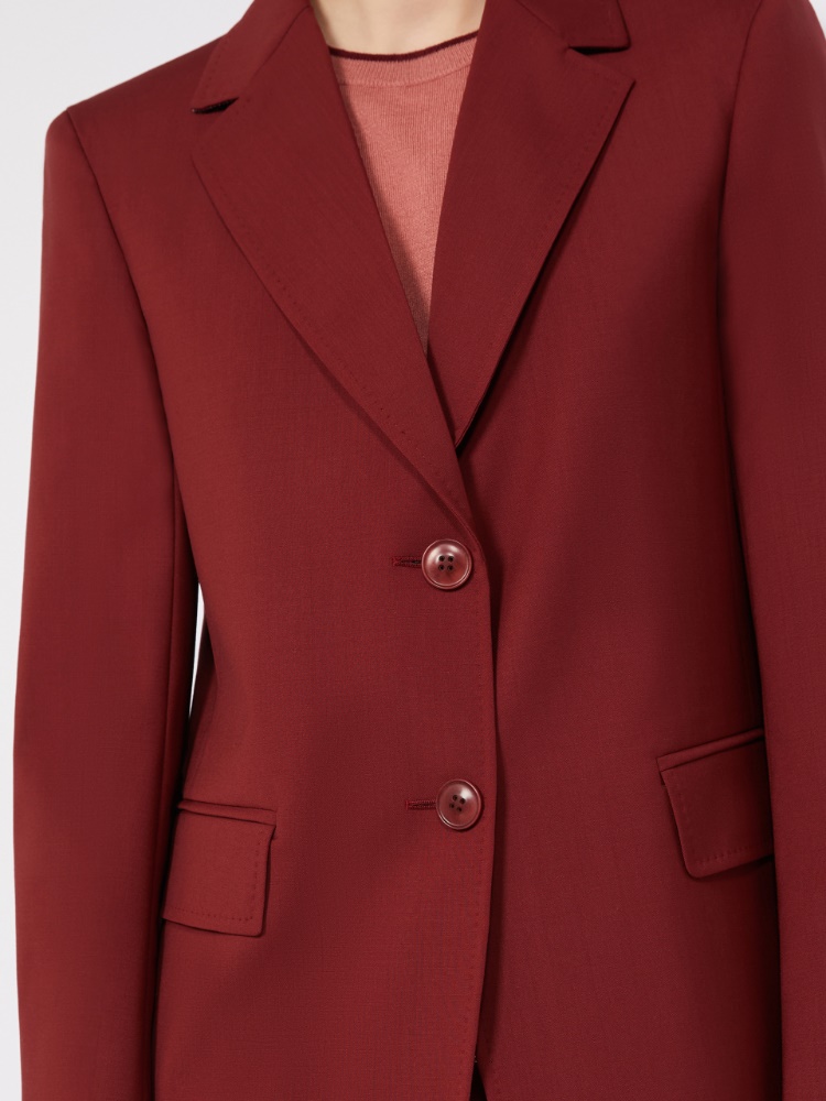 Chaqueta con botonadura sencilla de tela de lana - RUBI - 4