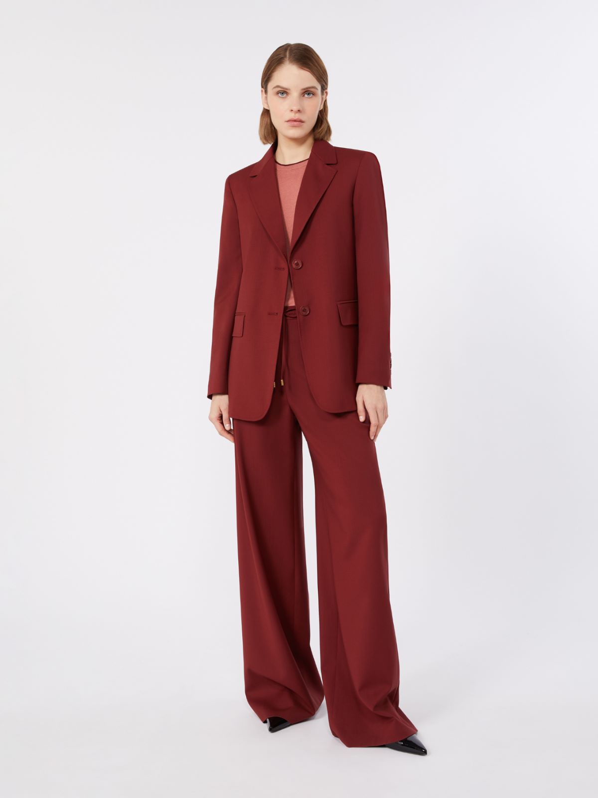 Single-breasted woollen cloth jacket - RUBY