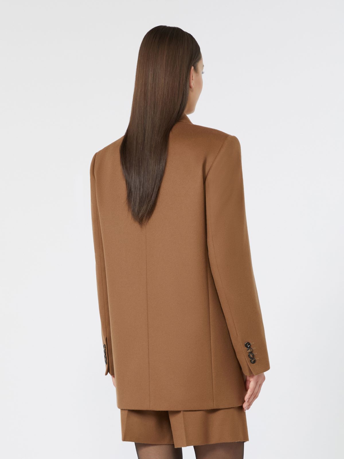 Wool broadcloth blazer - TOBACCO - Max Mara - 3