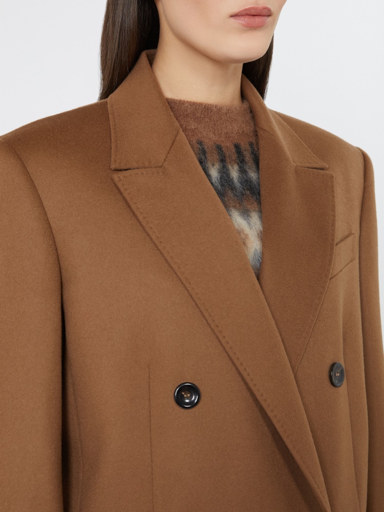 Wool broadcloth blazer - TOBACCO - Max Mara - 4
