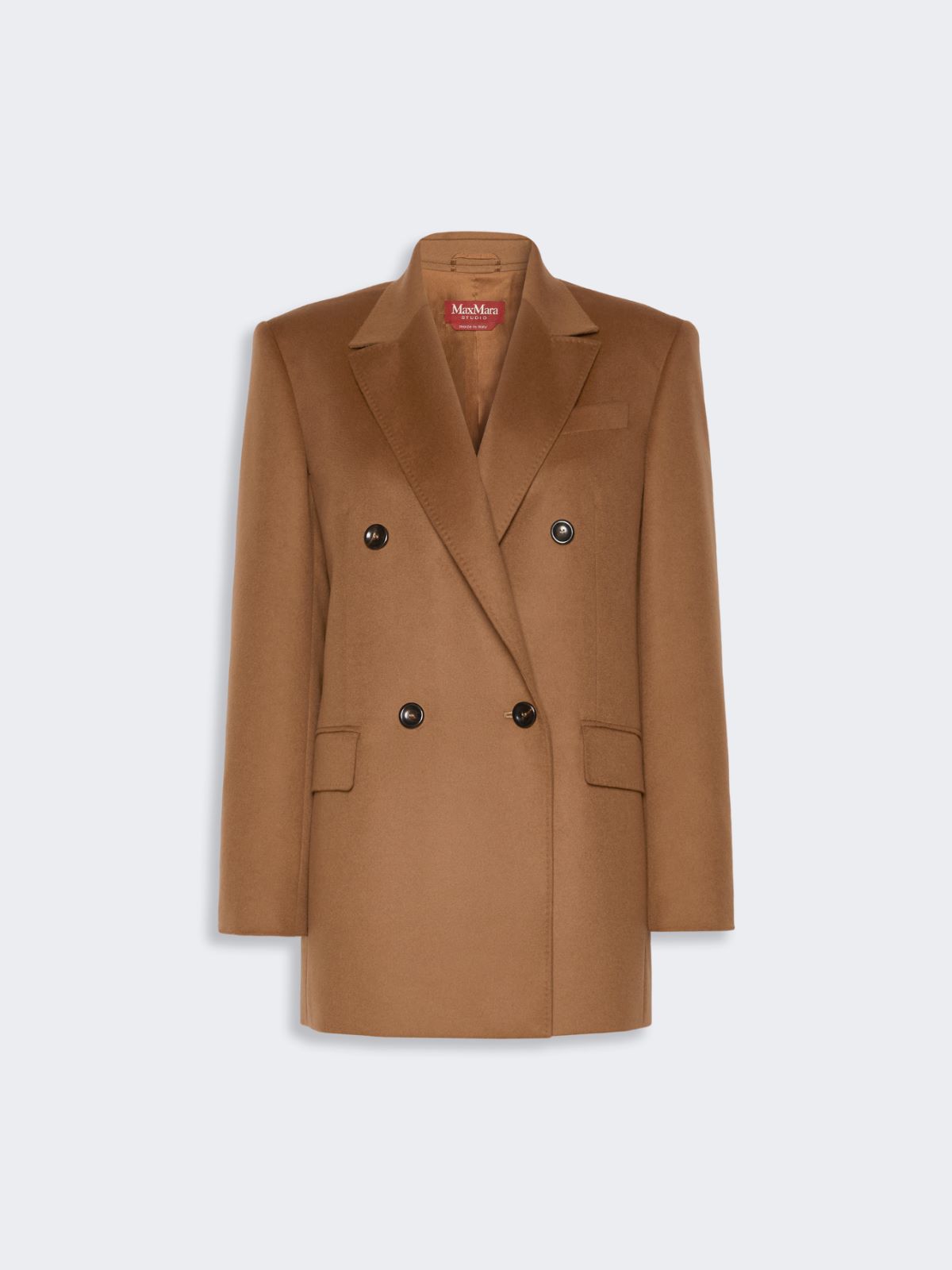 Wool broadcloth blazer - TOBACCO - Max Mara - 5