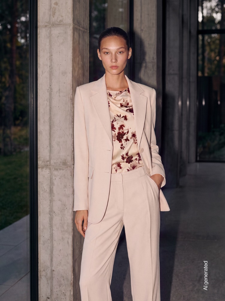 Single-breasted cady blazer + NATURAL - Max Mara