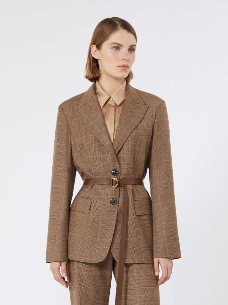 Wool flannel blazer - CAMEL - Max Mara - 2