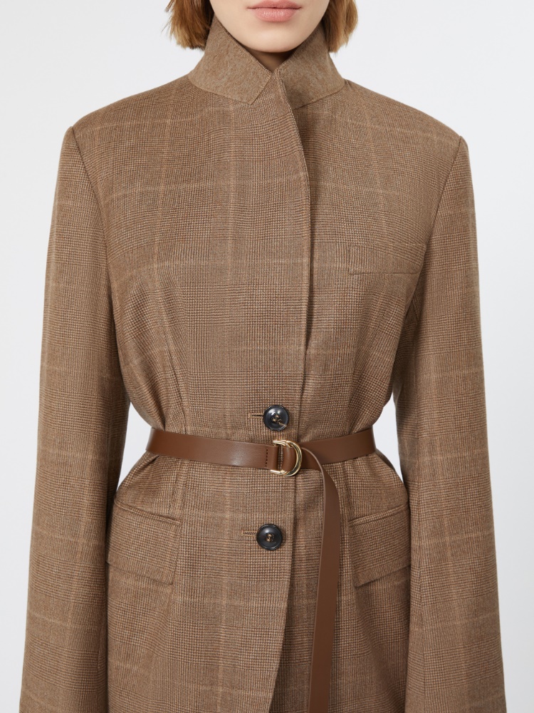 Wool flannel blazer - CAMEL - Max Mara - 4