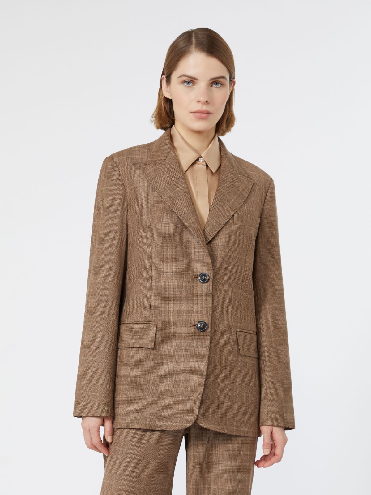 Wool flannel blazer - CAMEL - Max Mara - 5