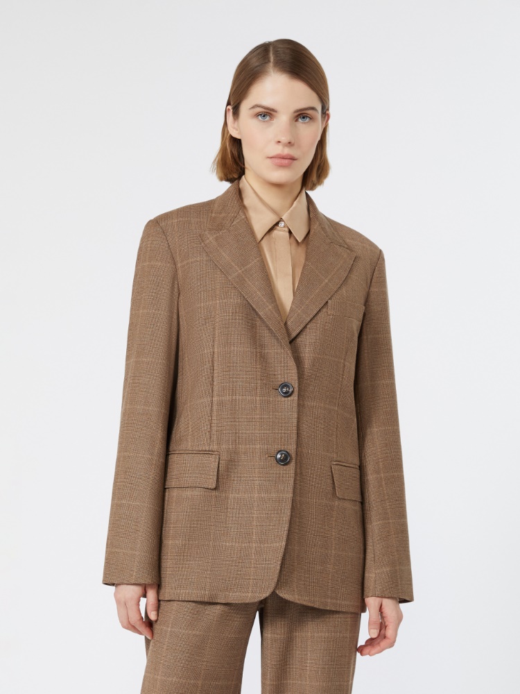 Wool flannel blazer - CAMEL - Max Mara - 5