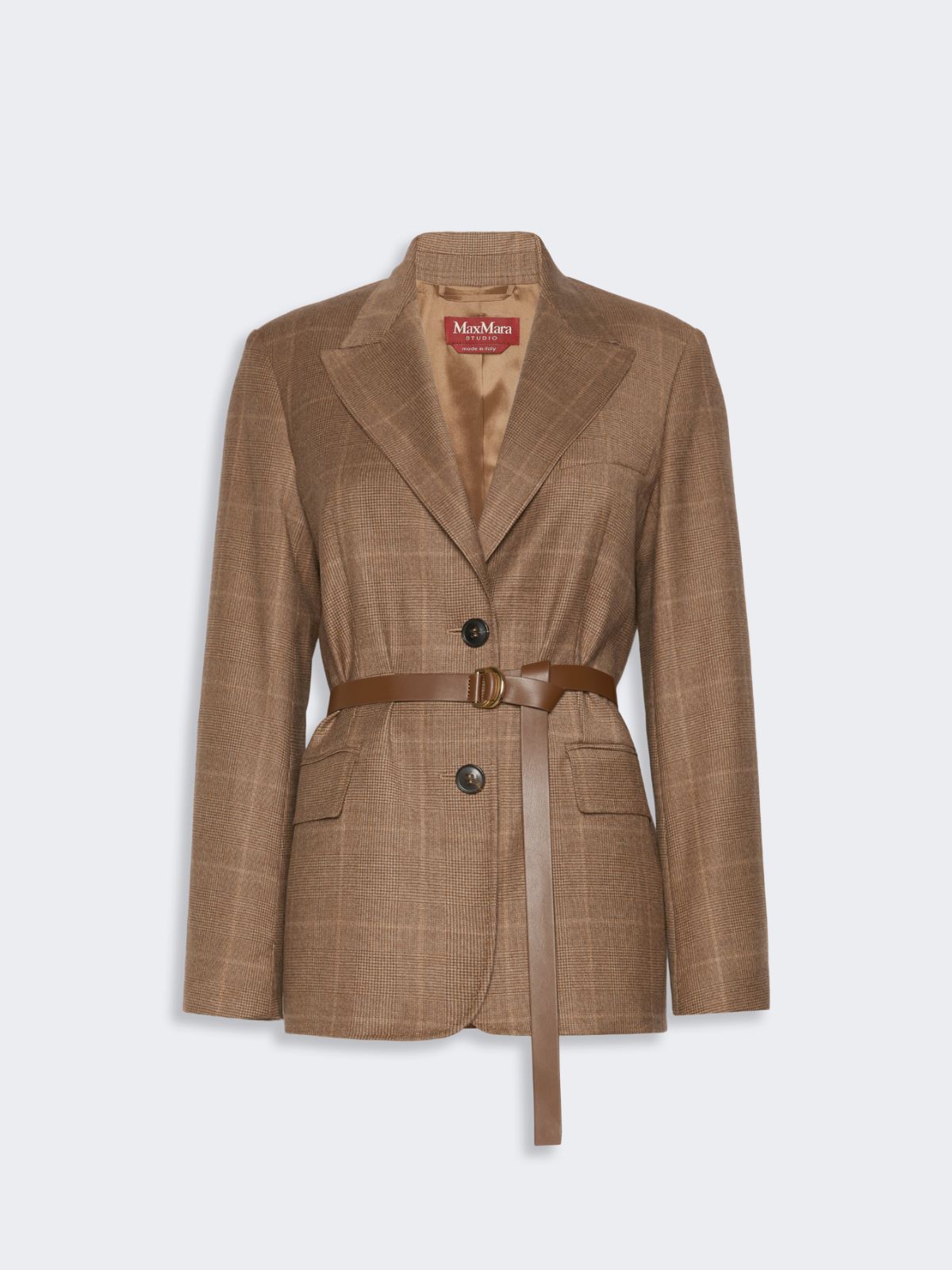 Wool flannel blazer - CAMEL - Max Mara - 6