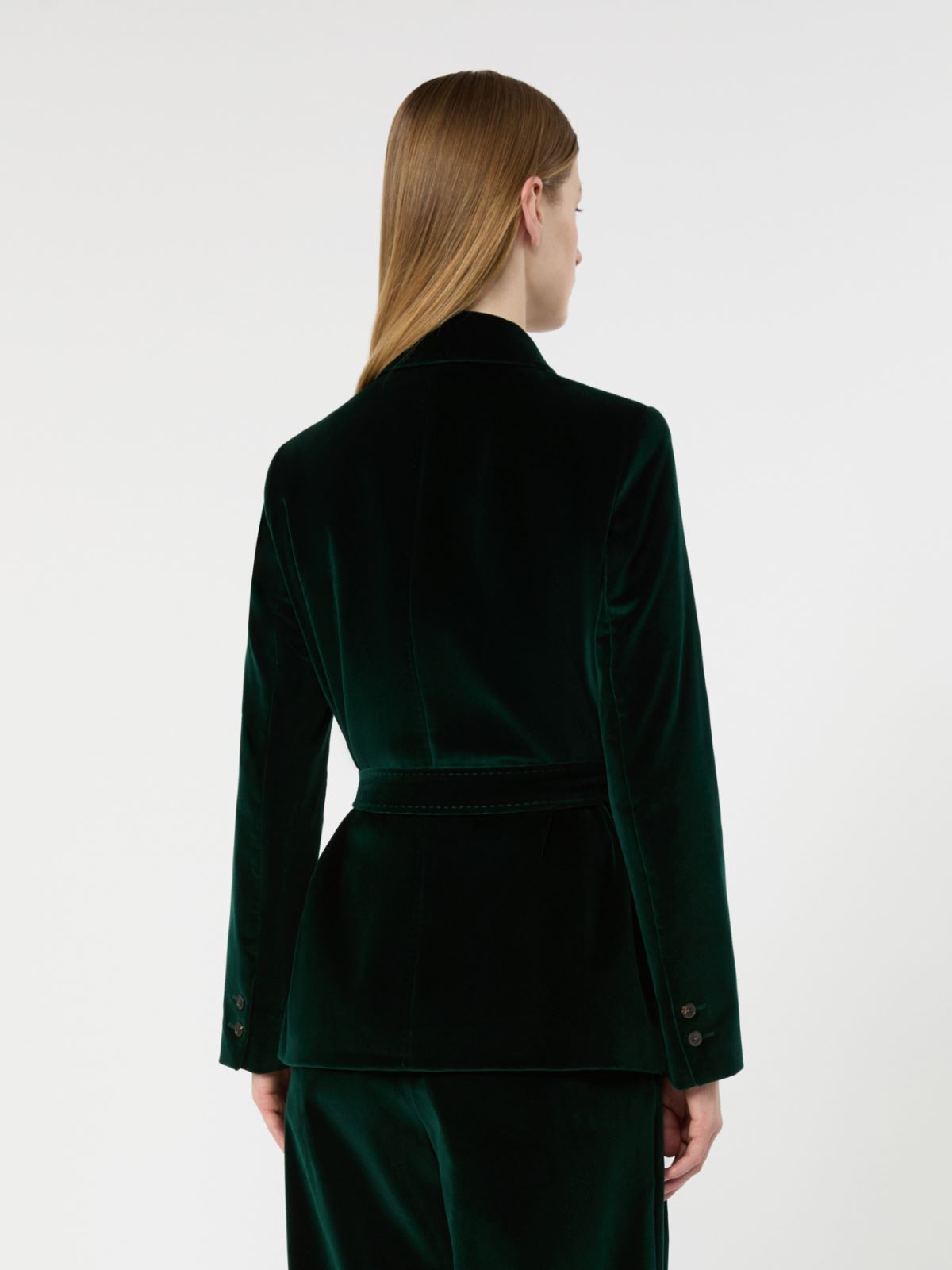 Velvet Saharan jacket - GREEN - Max Mara - 3