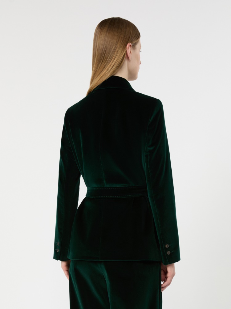 Velvet Saharan jacket - GREEN - Max Mara - 3