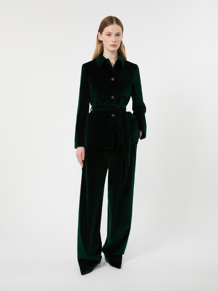 Velvet Saharan jacket - GREEN - Max Mara