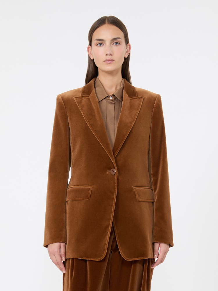 Blazer aus glattem Samt - TABACK - Max Mara - 2