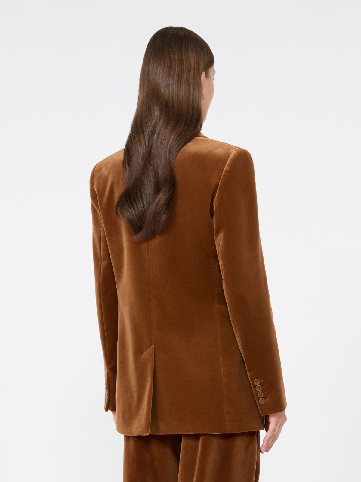 Blazer aus glattem Samt - TABACK - Max Mara - 3