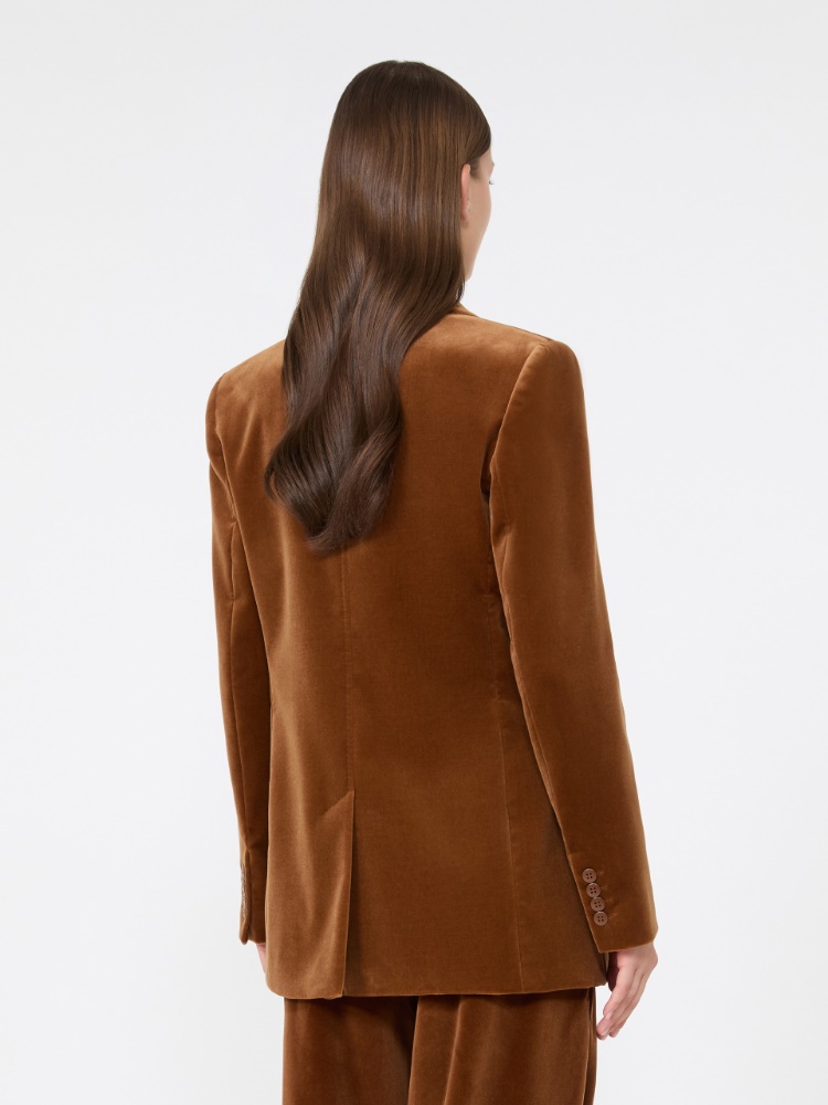 Blazer aus glattem Samt - TABACK - Max Mara - 3