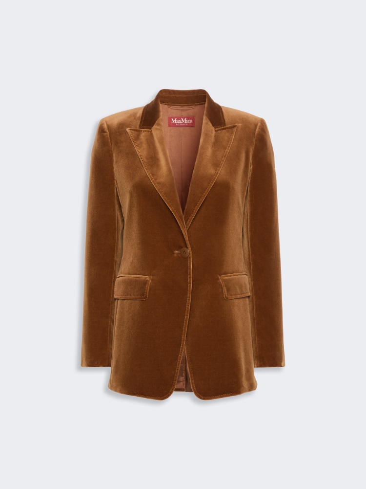 Blazer aus glattem Samt - TABACK - Max Mara - 4