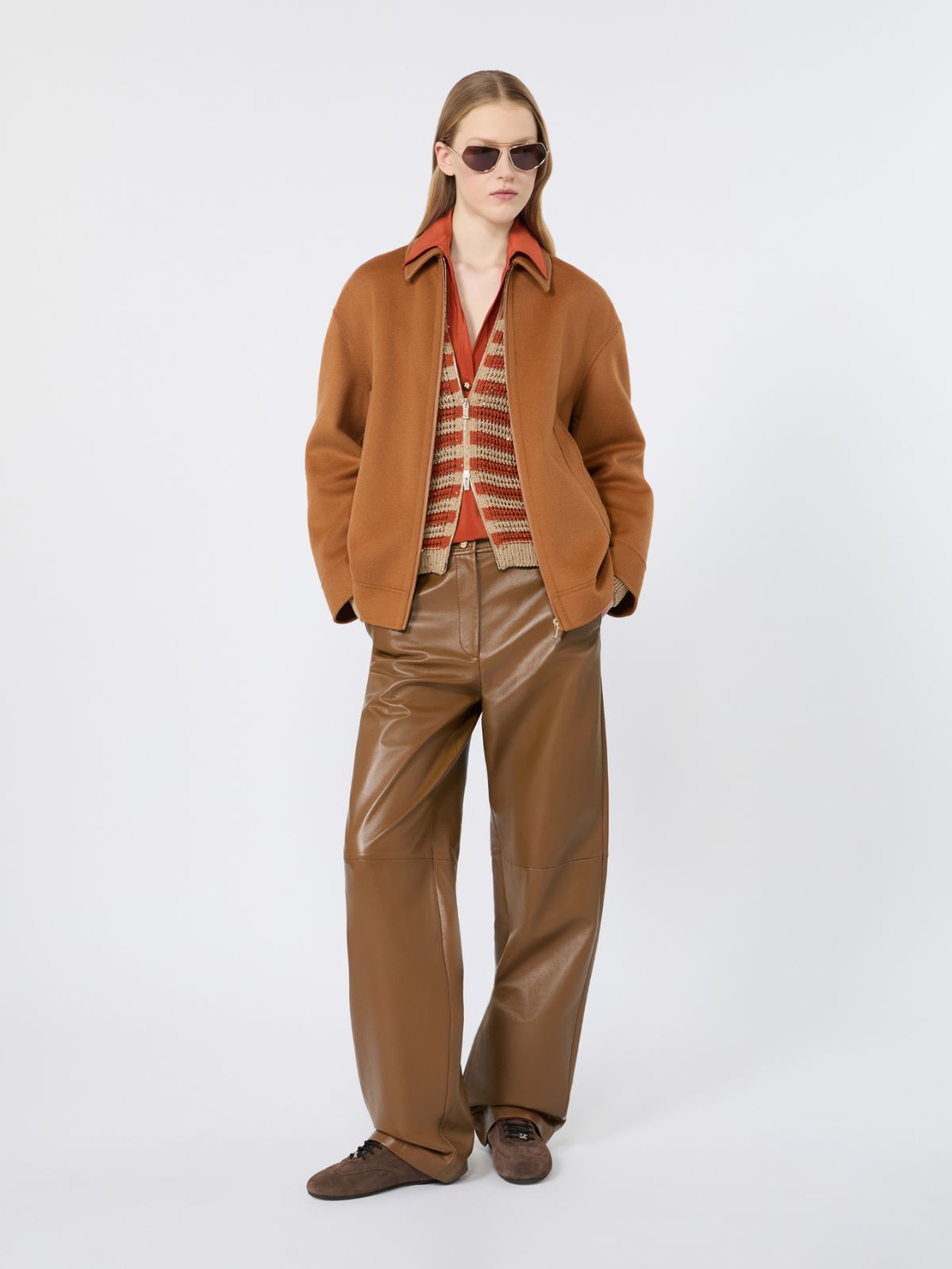 Double wool, cashmere and silk coat + CARAMEL - Max Mara