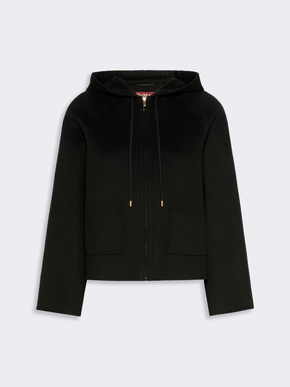 Abrigo corto de lana, cachemira y seda con capucha - NEGRO - Max Mara - 5