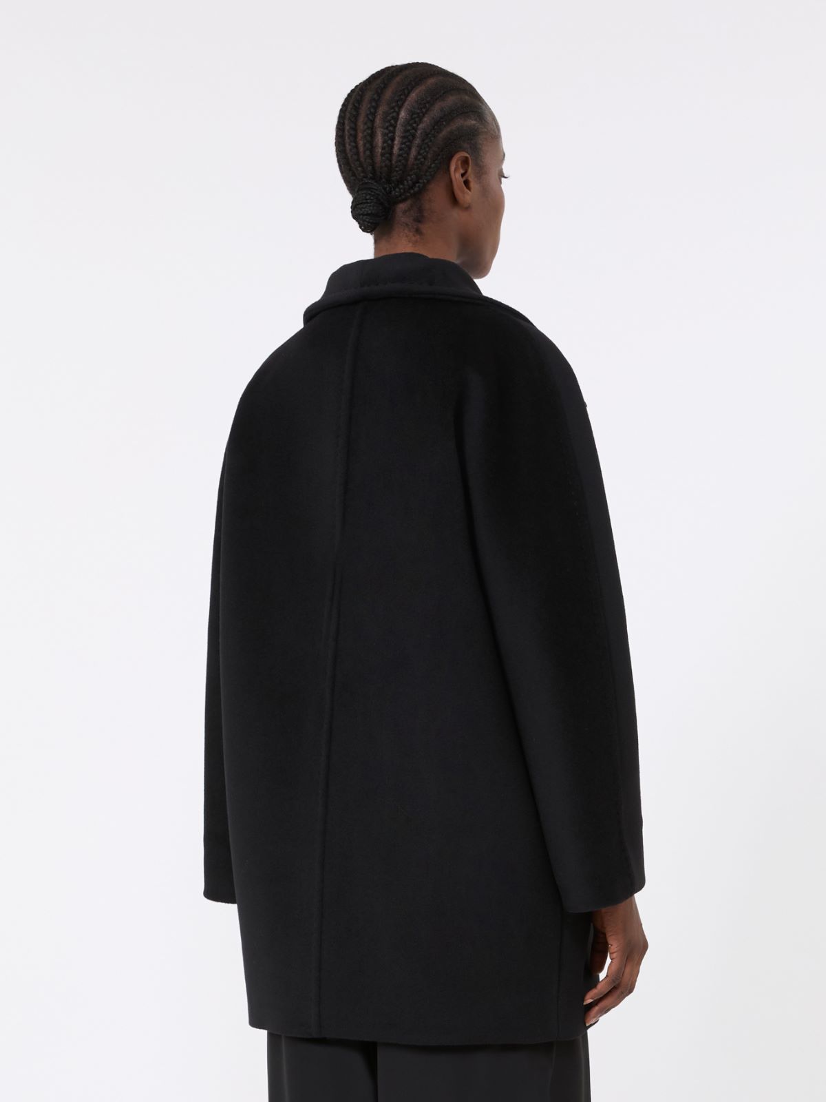 Cocoon-fit wool coat - BLACK - Max Mara - 3