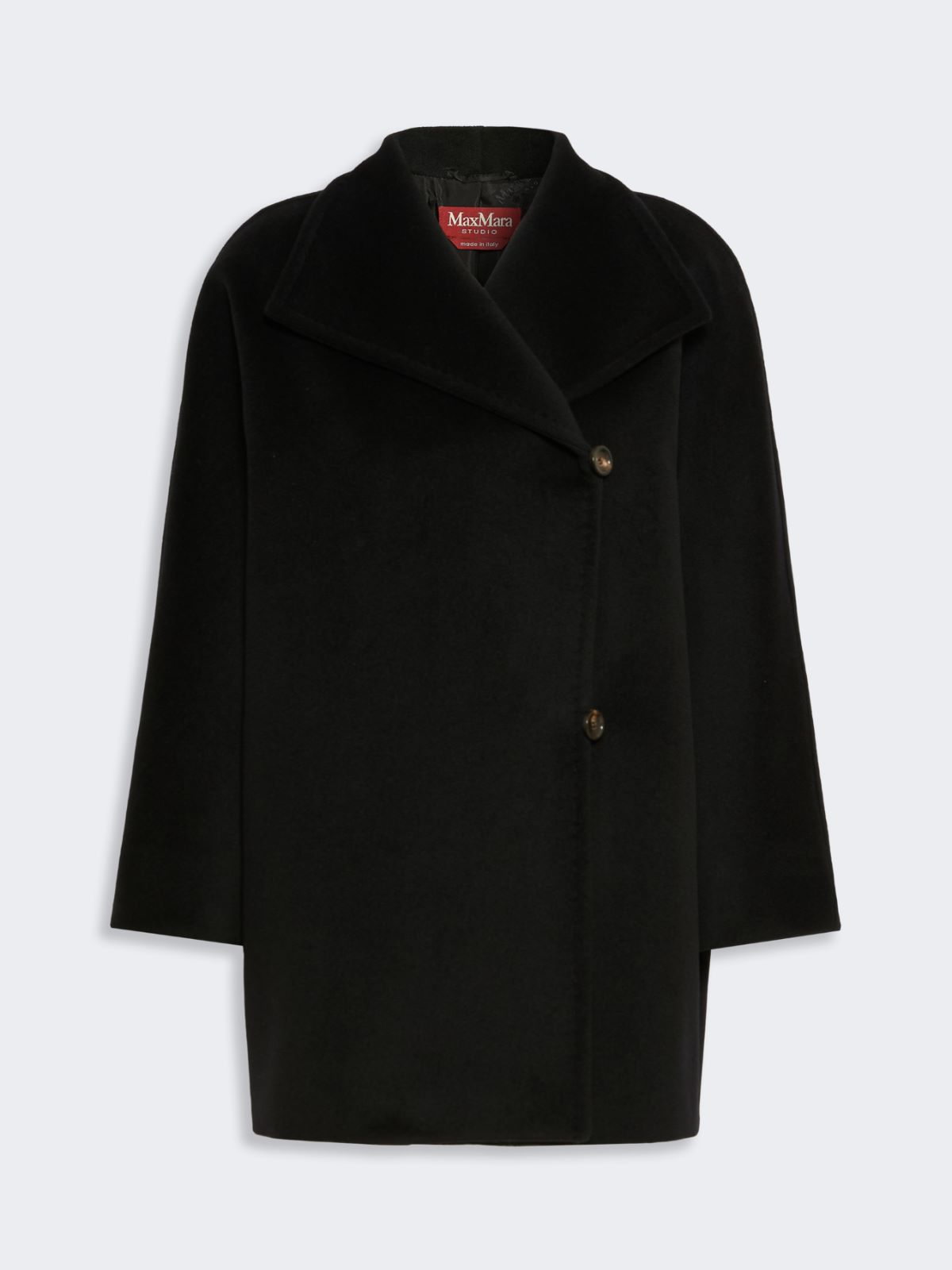 Cocoon-fit wool coat - BLACK - Max Mara - 5