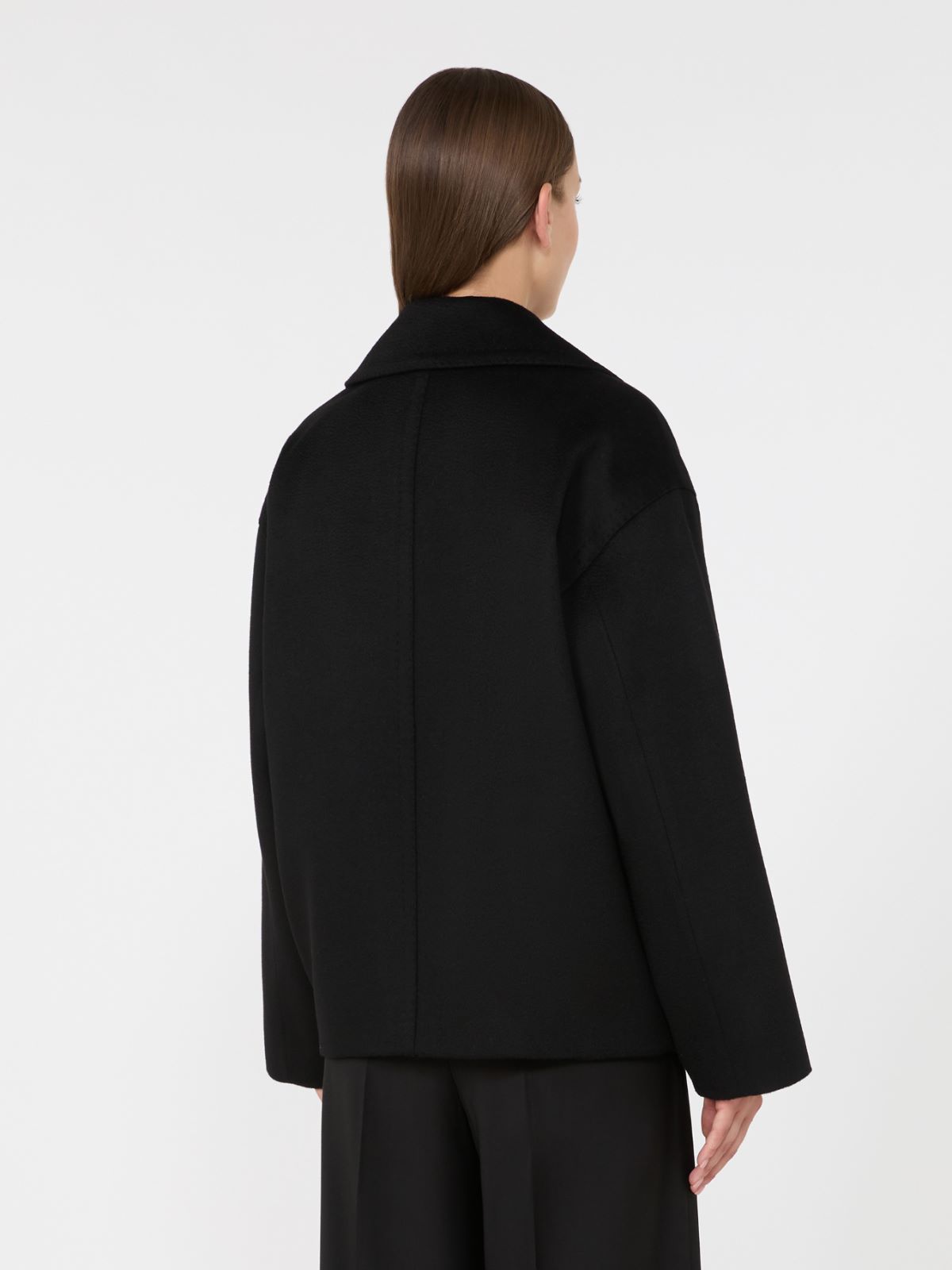 Dwurzędowa bosmanka z sukna wełnianego - CZARNY - Max Mara - 3