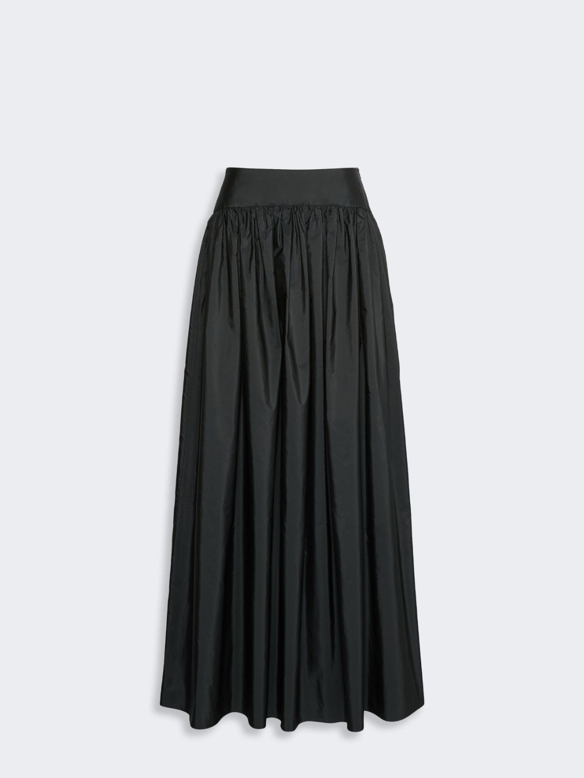 Long silk-blend taffeta skirt - BLACK - Max Mara - 5