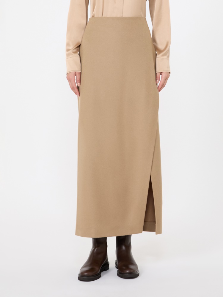 Wool wrap skirt - CAMEL - Max Mara - 2