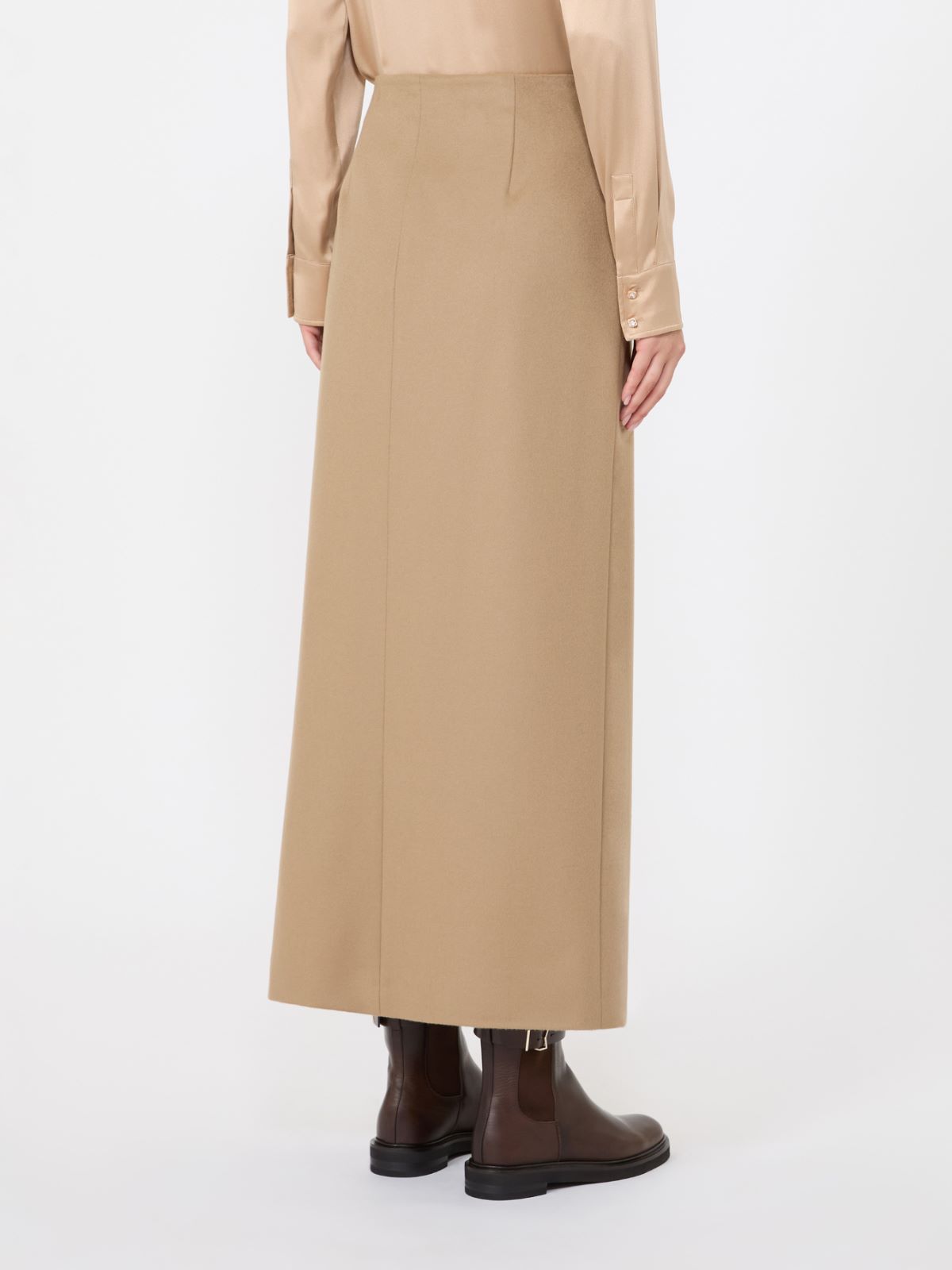Wool wrap skirt - CAMEL - Max Mara - 3