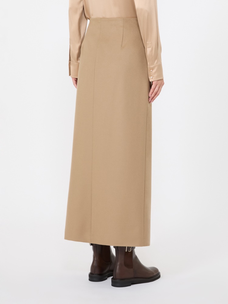 Wool wrap skirt - CAMEL - Max Mara - 3