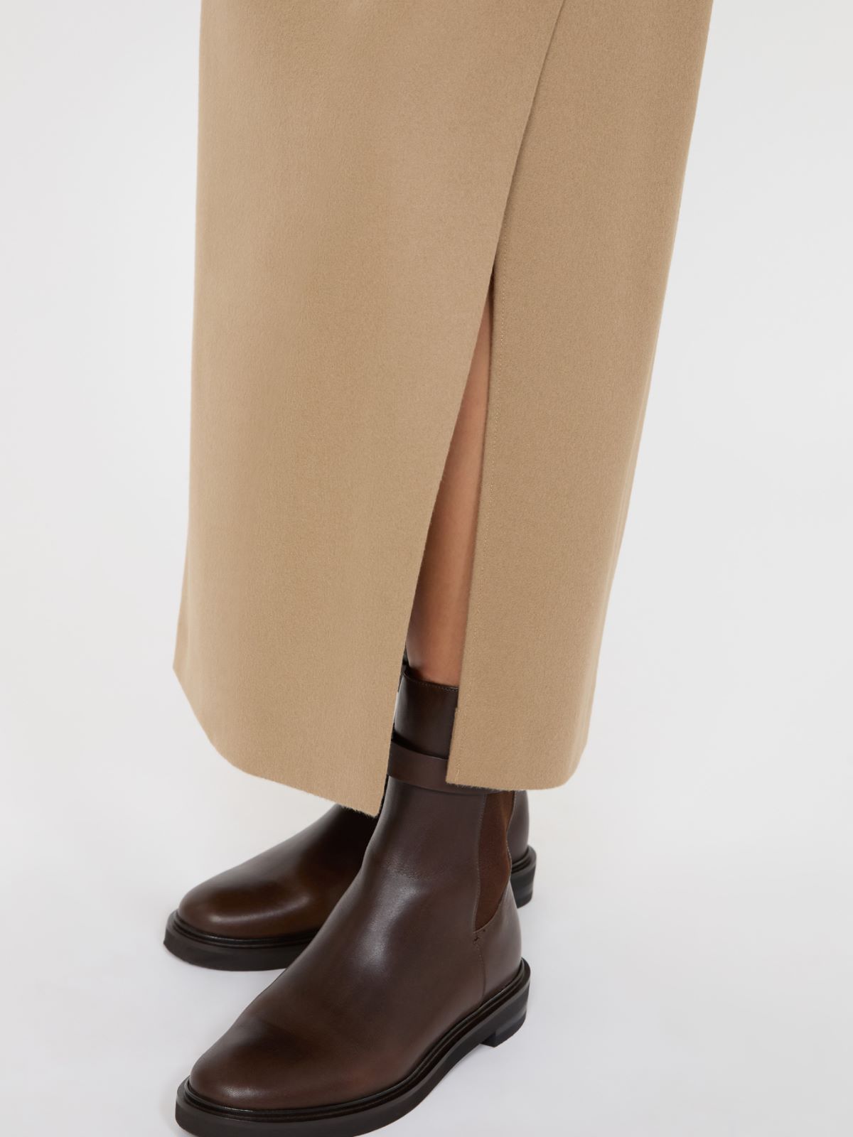 Wool wrap skirt - CAMEL - Max Mara - 4
