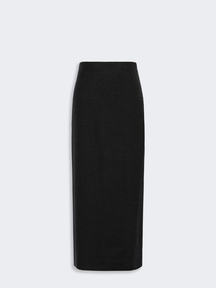 Wool wrap skirt - DARK GREY