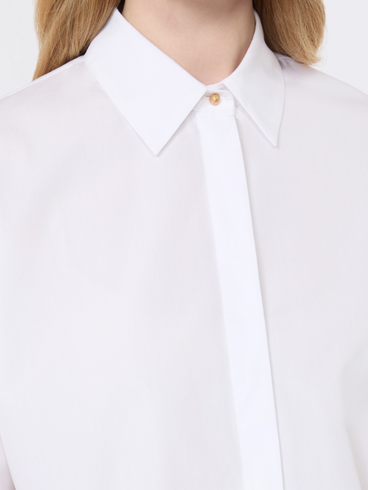 [スタッファ] ピュア コットン ポプリン シャツ - OPTICAL WHITE - 4