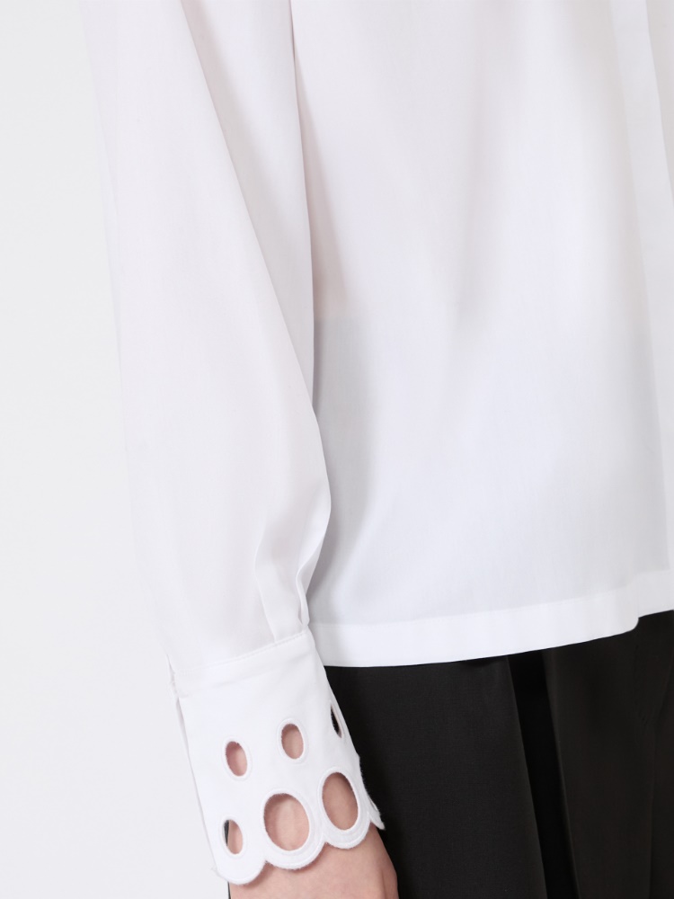 [スタッファ] ピュア コットン ポプリン シャツ - OPTICAL WHITE - 5