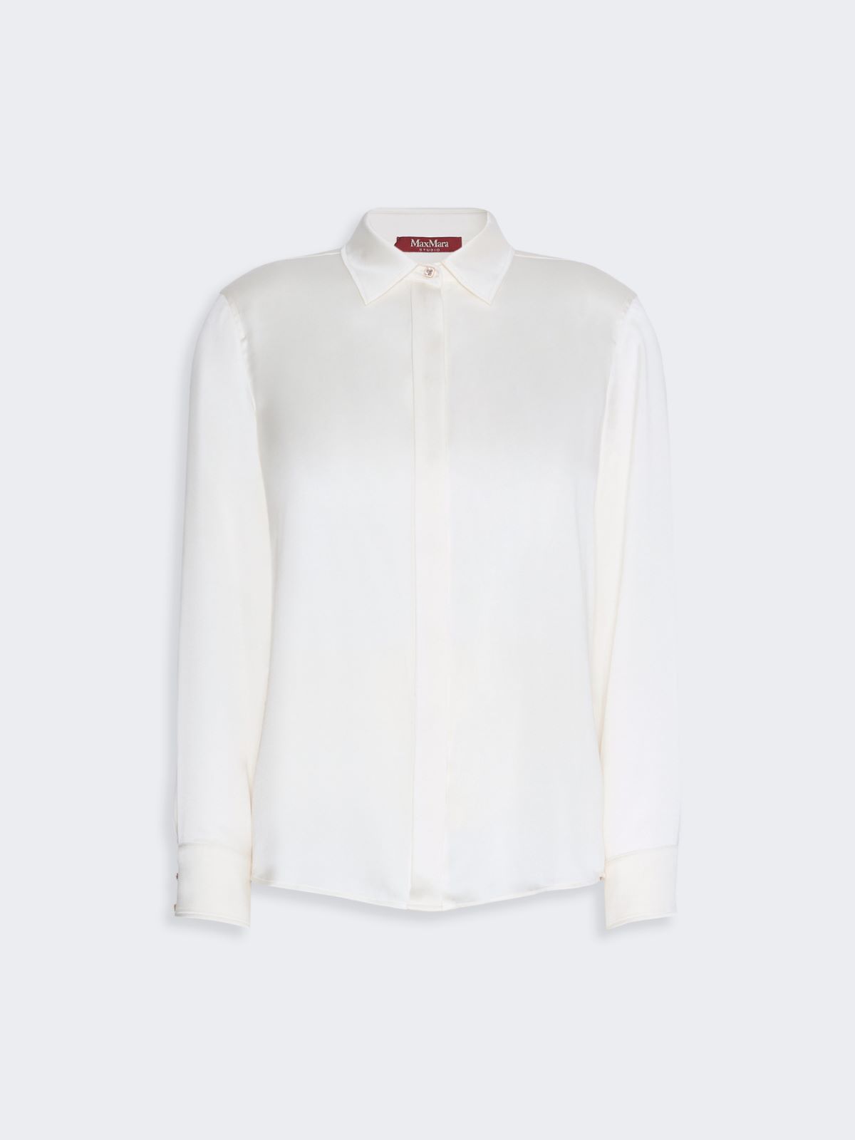 Mannish silk satin shirt - SILK - Max Mara - 6