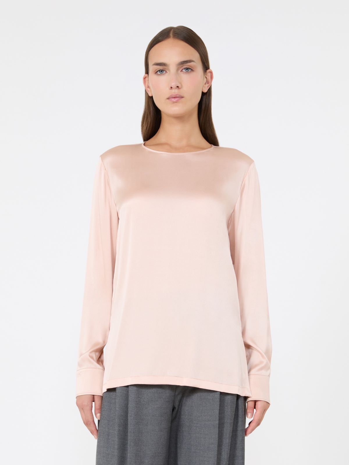 Blusa de raso de seda - ROSA - Max Mara - 2