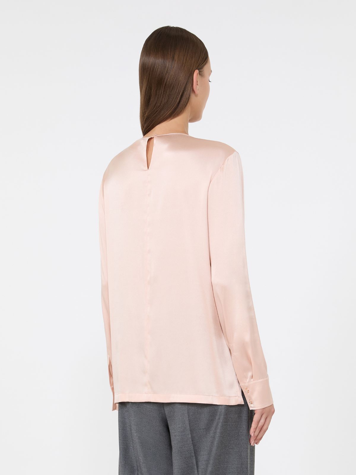 Blusa de raso de seda - ROSA - Max Mara - 3