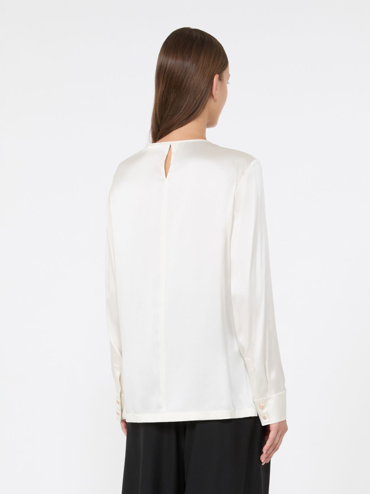 Blusa de raso de seda - SEDA - Max Mara - 3