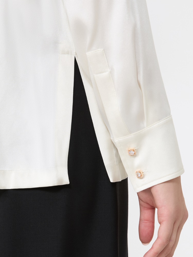 Blusa de raso de seda - SEDA - Max Mara - 4