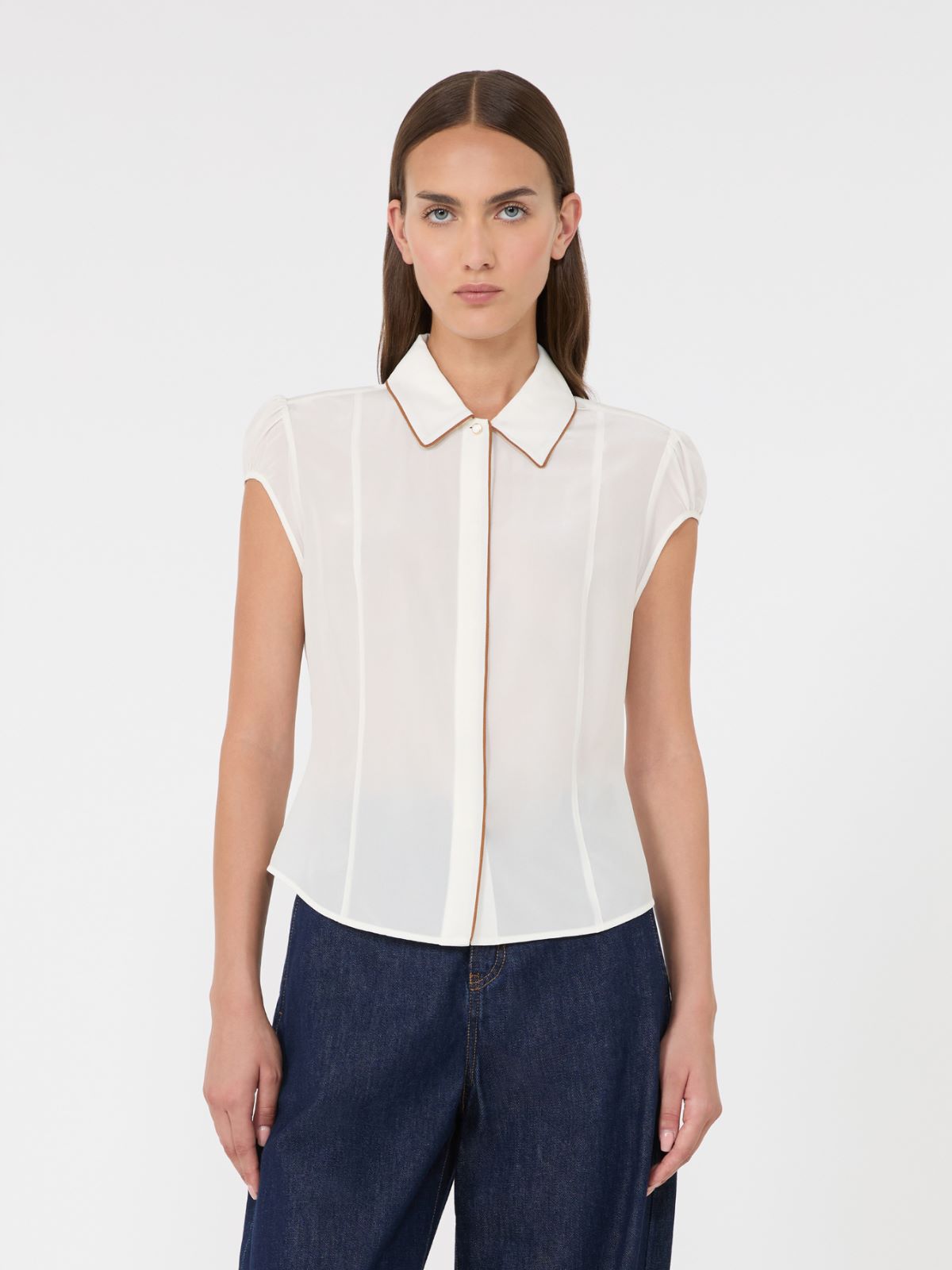 Silk crepe de chine shirt - SILK - Max Mara - 2