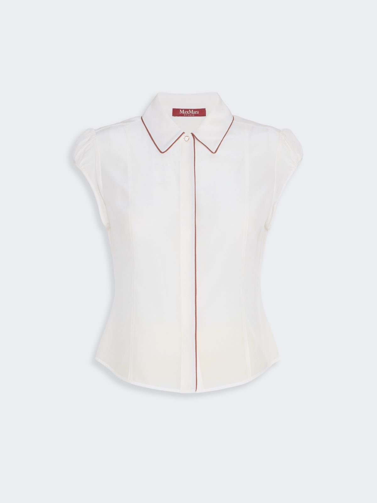 Silk crepe de chine shirt - SILK - Max Mara - 5