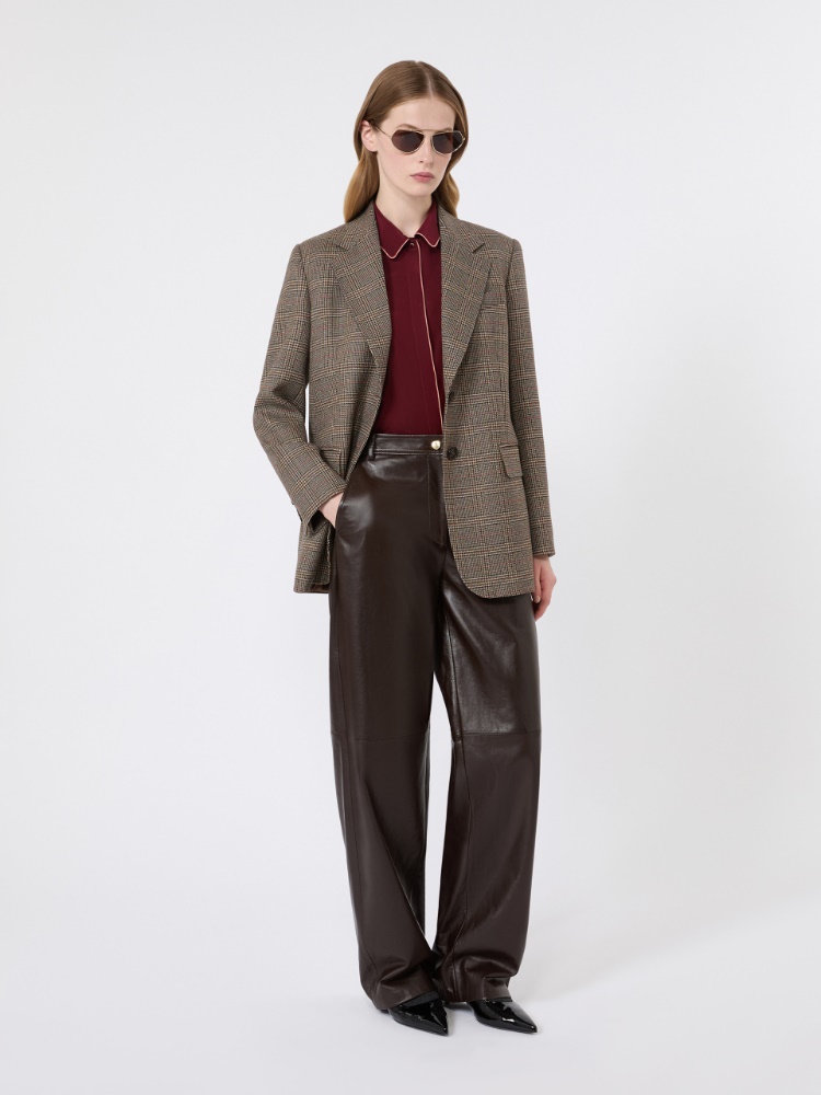 Silk crepe de chine shirt - RUBY - 1