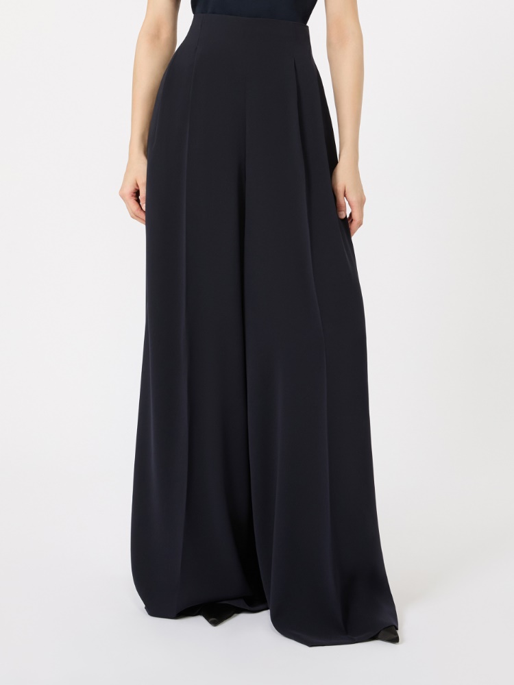High-waisted cady trousers - MIDNIGHTBLUE - 2