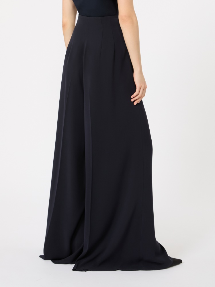 High-waisted cady trousers - MIDNIGHTBLUE - 3