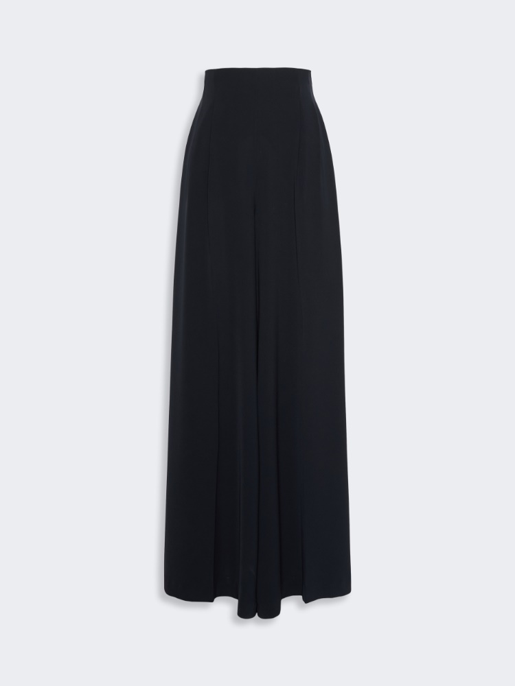 High-waisted cady trousers - MIDNIGHTBLUE