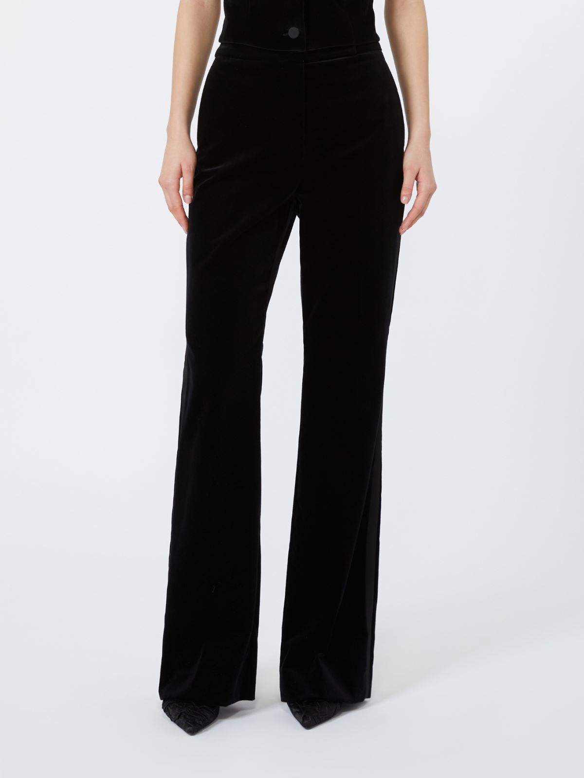 Velvet Tuxedo trousers - BLACK - Max Mara - 2