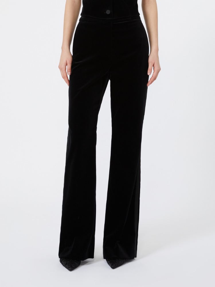 Velvet Tuxedo trousers - BLACK - Max Mara - 2