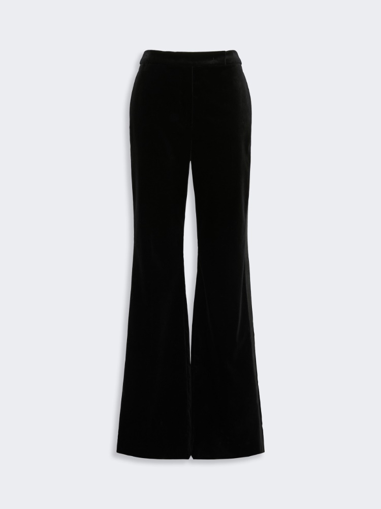 Velvet Tuxedo trousers - BLACK