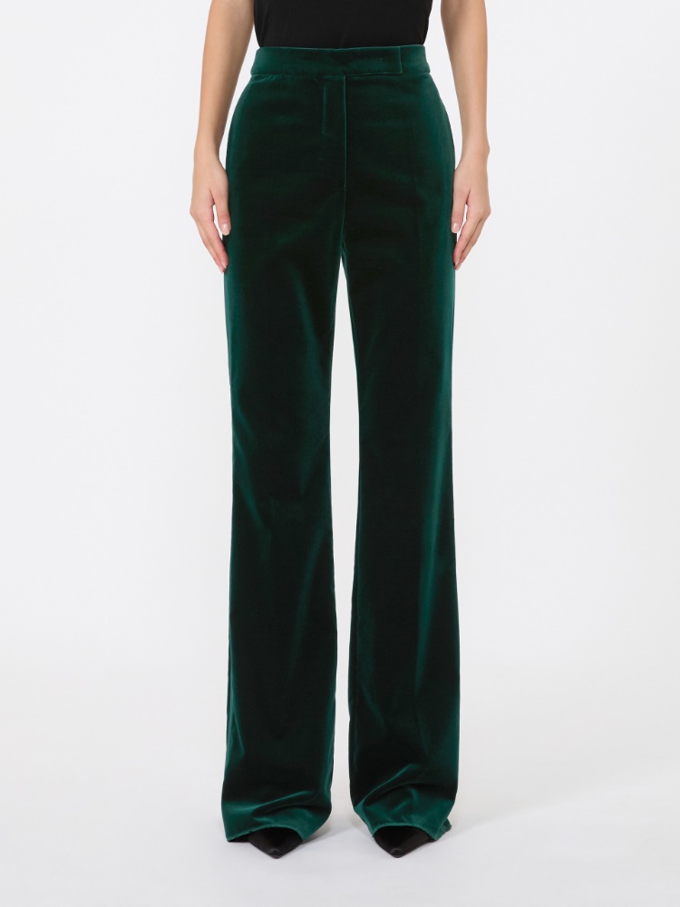Velvet Tuxedo trousers - EMERALD - Max Mara - 2