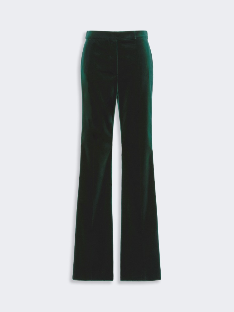 Velvet Tuxedo trousers - EMERALD - Max Mara - 5