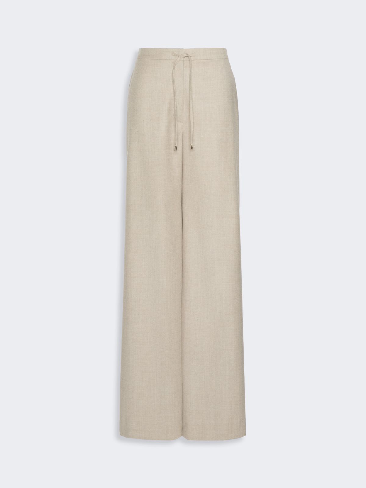 Wool flannel joggers - BEIGE - Max Mara - 5