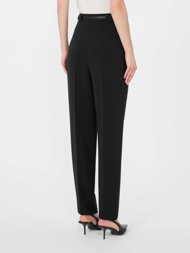 Technical cady carrot-fit trousers - BLACK - 3