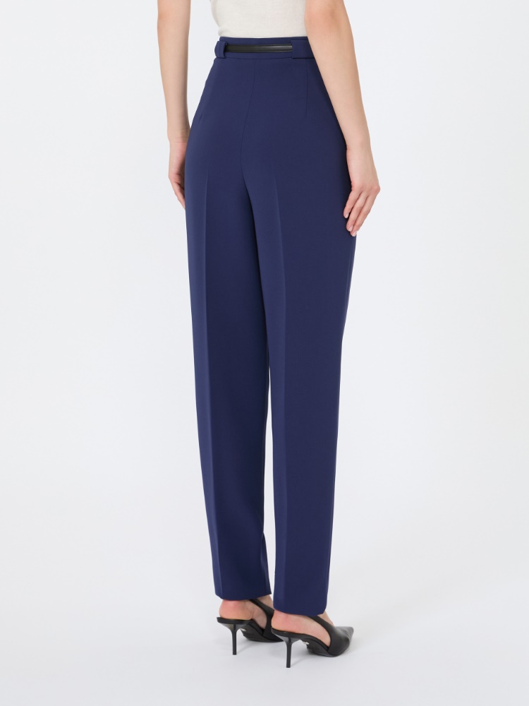 Technical cady carrot-fit trousers - NAVY - 3